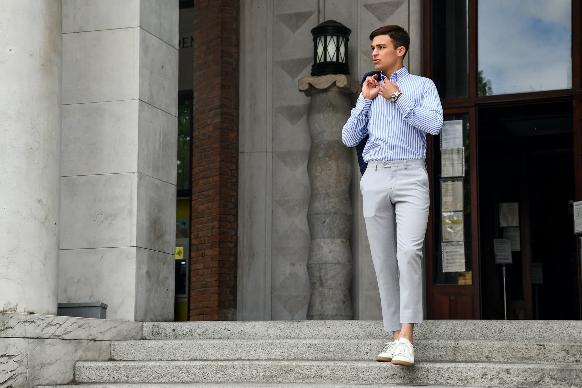 Bespoke summer suit by Manning Company